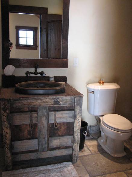 Cabinets Constructed with Gray Barnwood